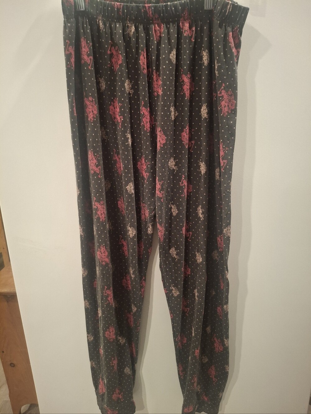 U.S. Polo Assn. Gray Sleep Pants with Red Polo Motif